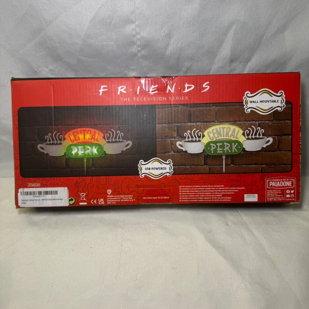 Friends Central Perk LED Neon Light Wall Mountable USB Powered Paladone New